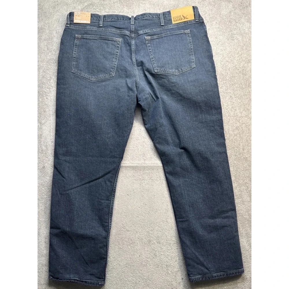 Eddie Bauer H2Low Flex Flannel Lined Jeans Classic Fit Straight Leg‎ 42x30